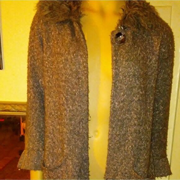 Gray wool button down Fever jacket - Picture 8 of 8